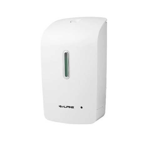 ALPINE CORP Alpine 421-WHI Automatic Wall Mounted Liquid Soap Dispenser; White 421-WHI